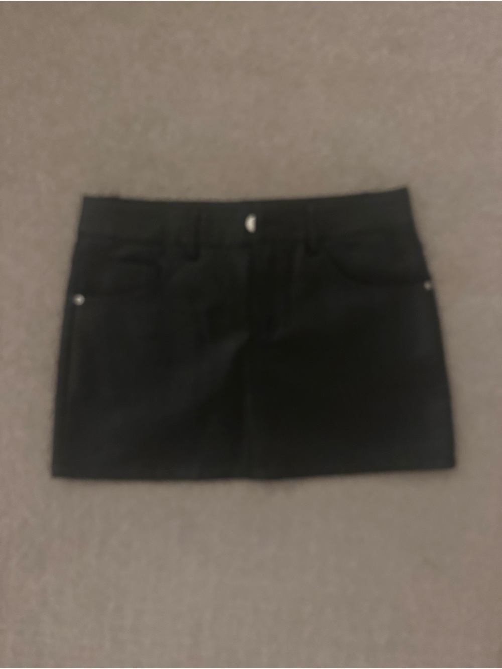 Edikted Black Mini Skirt with Front Pockets